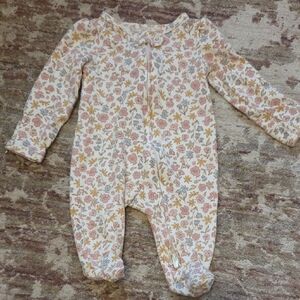 Carter's Pink and Yellow Floral Kids Footie
